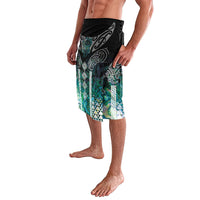 Aotearoa Maori Iwi Heritage Lavalava Ngati Kahungunu Paua Shell Turquoise LT7 - Polynesian Pride
