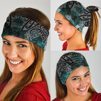 Aotearoa Maori Iwi Heritage Neck Gaiter Ngati Kahungunu Paua Shell Turquoise LT7 - Polynesian Pride