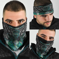 Aotearoa Maori Iwi Heritage Neck Gaiter Ngati Kahungunu Paua Shell Turquoise LT7 - Polynesian Pride