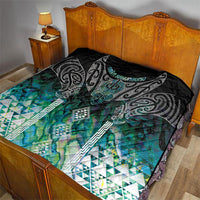 Aotearoa Maori Iwi Heritage Quilt Ngati Kahungunu Paua Shell Turquoise LT7 - Polynesian Pride
