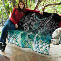 Aotearoa Maori Iwi Heritage Quilt Ngati Kahungunu Paua Shell Turquoise LT7 - Polynesian Pride