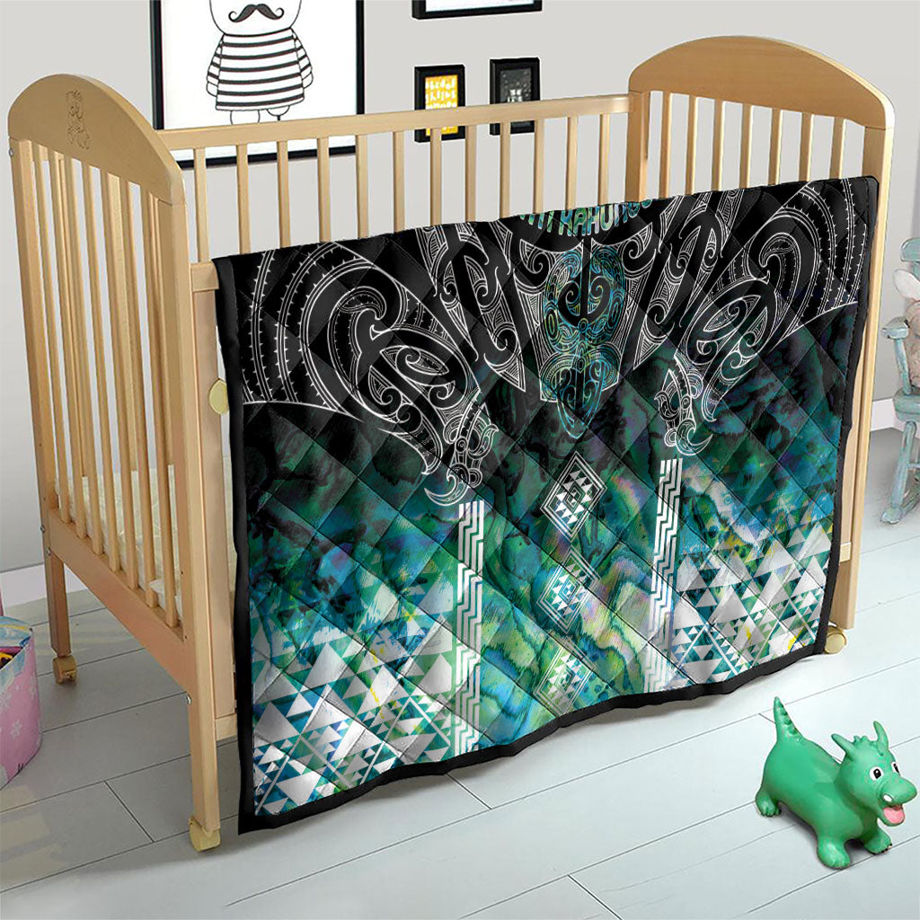 Aotearoa Maori Iwi Heritage Quilt Ngati Kahungunu Paua Shell Turquoise LT7 - Polynesian Pride