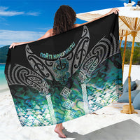 Aotearoa Maori Iwi Heritage Sarong Ngati Kahungunu Paua Shell Turquoise LT7 One Size 44 x 66 inches Green Blue - Polynesian Pride