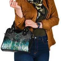 Aotearoa Maori Iwi Heritage Shoulder Handbag Ngati Kahungunu Paua Shell Turquoise LT7 - Polynesian Pride