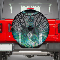 Aotearoa Maori Iwi Heritage Spare Tire Cover Ngati Kahungunu Paua Shell Turquoise LT7 - Polynesian Pride