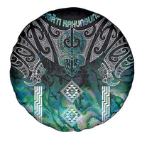 Aotearoa Maori Iwi Heritage Spare Tire Cover Ngati Kahungunu Paua Shell Turquoise LT7 - Polynesian Pride
