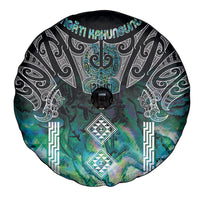 Aotearoa Maori Iwi Heritage Spare Tire Cover Ngati Kahungunu Paua Shell Turquoise LT7 - Polynesian Pride