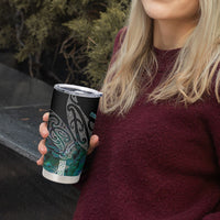 Aotearoa Maori Iwi Heritage Tumbler Cup Ngati Kahungunu Paua Shell Turquoise LT7 - Polynesian Pride