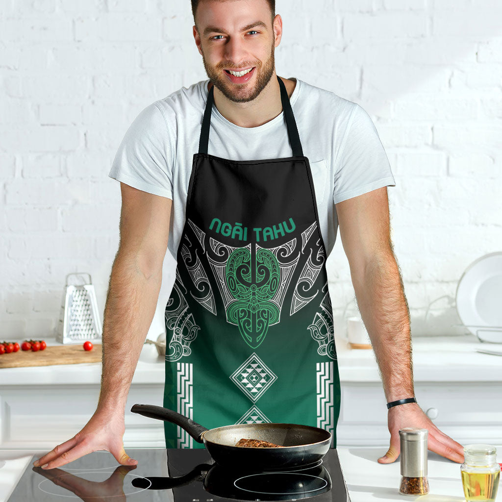 Aotearoa Maori Iwi Heritage Apron Ngai Tahu Pounamu Green LT7 - Polynesian Pride