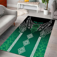 Aotearoa Maori Iwi Heritage Area Rug Ngai Tahu Pounamu Green LT7 - Polynesian Pride
