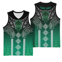 Aotearoa Maori Iwi Heritage Basketball Jersey Ngai Tahu Pounamu Green LT7 - Polynesian Pride