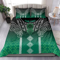 Aotearoa Maori Iwi Heritage Bedding Set Ngai Tahu Pounamu Green LT7 - Polynesian Pride