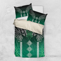 Aotearoa Maori Iwi Heritage Bedding Set Ngai Tahu Pounamu Green LT7 US Twin 172cm x 218cm Jade Green - Polynesian Pride