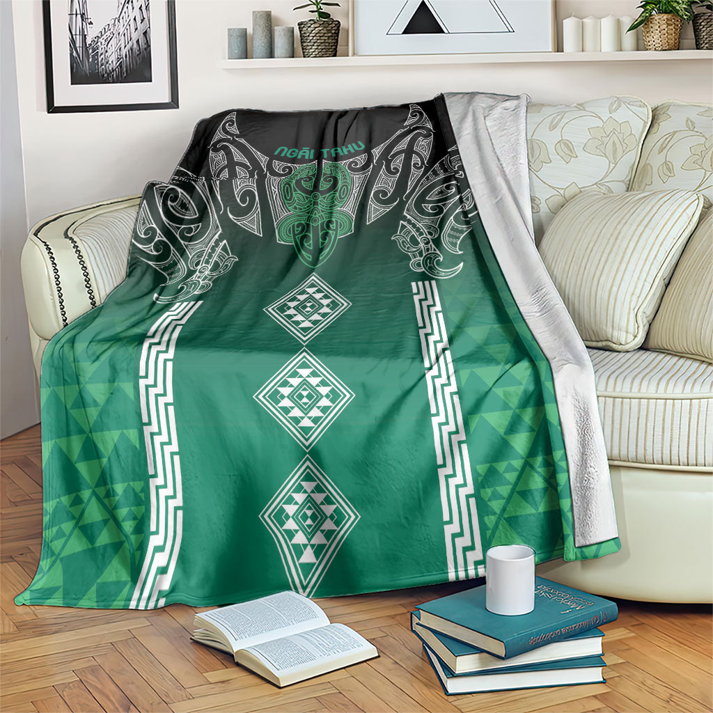 Aotearoa Maori Iwi Heritage Blanket Ngai Tahu Pounamu Green LT7 Jade Green - Polynesian Pride