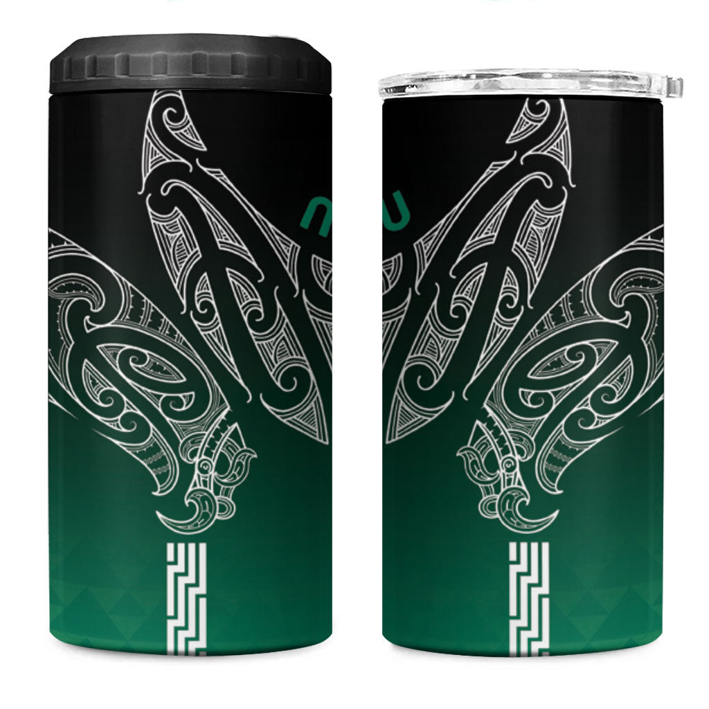 Aotearoa Maori Iwi Heritage 4 in 1 Can Cooler Tumbler Ngai Tahu Pounamu Green LT7 One Size: 16 oz Jade Green - Polynesian Pride