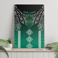 Aotearoa Maori Iwi Heritage Canvas Wall Art Ngai Tahu Pounamu Green LT7 - Polynesian Pride