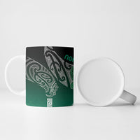 Aotearoa Maori Iwi Heritage Ceramic Mug Ngai Tahu Pounamu Green LT7 - Polynesian Pride