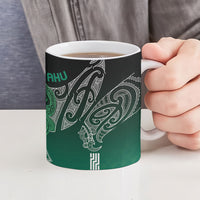 Aotearoa Maori Iwi Heritage Ceramic Mug Ngai Tahu Pounamu Green LT7 - Polynesian Pride