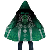 Aotearoa Maori Iwi Heritage Cloak Ngai Tahu Pounamu Green LT7 Unisex Jade Green - Polynesian Pride