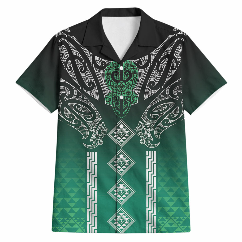 Aotearoa Maori Iwi Heritage Hawaiian Shirt Ngai Tahu Pounamu Green LT7 Jade Green - Polynesian Pride