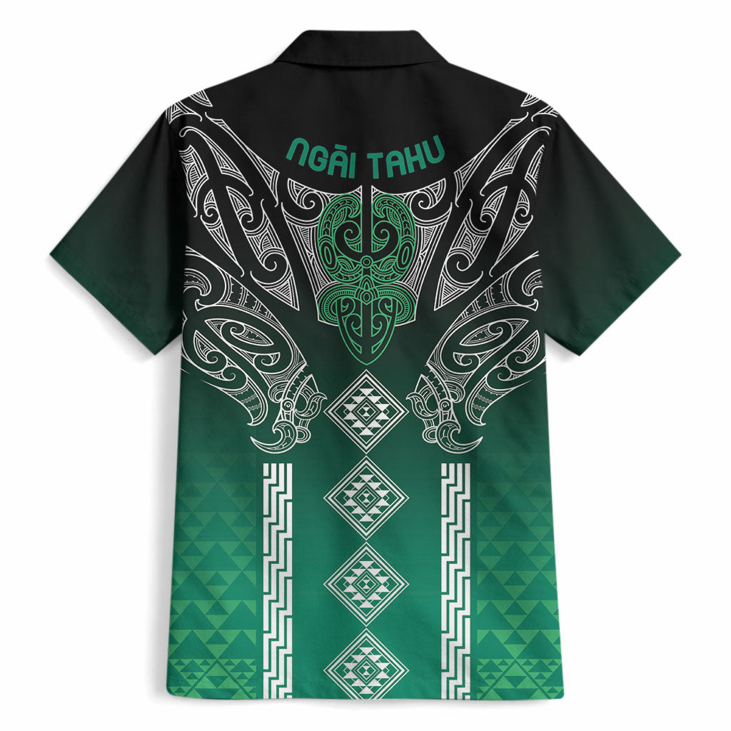 Aotearoa Maori Iwi Heritage Hawaiian Shirt Ngai Tahu Pounamu Green LT7 - Polynesian Pride