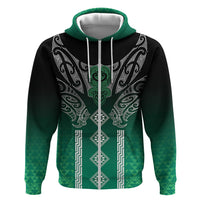 Aotearoa Maori Iwi Heritage Hoodie Ngai Tahu Pounamu Green LT7 Zip Hoodie Jade Green - Polynesian Pride