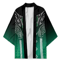 Aotearoa Maori Iwi Heritage Kimono Ngai Tahu Pounamu Green LT7 Unisex Jade Green - Polynesian Pride