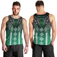 Aotearoa Maori Iwi Heritage Men Tank Top Ngai Tahu Pounamu Green LT7 - Polynesian Pride