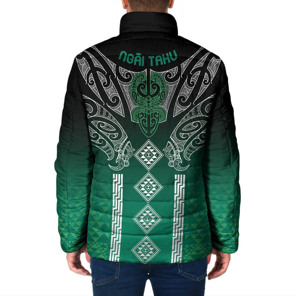 Aotearoa Maori Iwi Heritage Padded Jacket Ngai Tahu Pounamu Green LT7 - Polynesian Pride