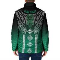 Aotearoa Maori Iwi Heritage Padded Jacket Ngai Tahu Pounamu Green LT7 - Polynesian Pride