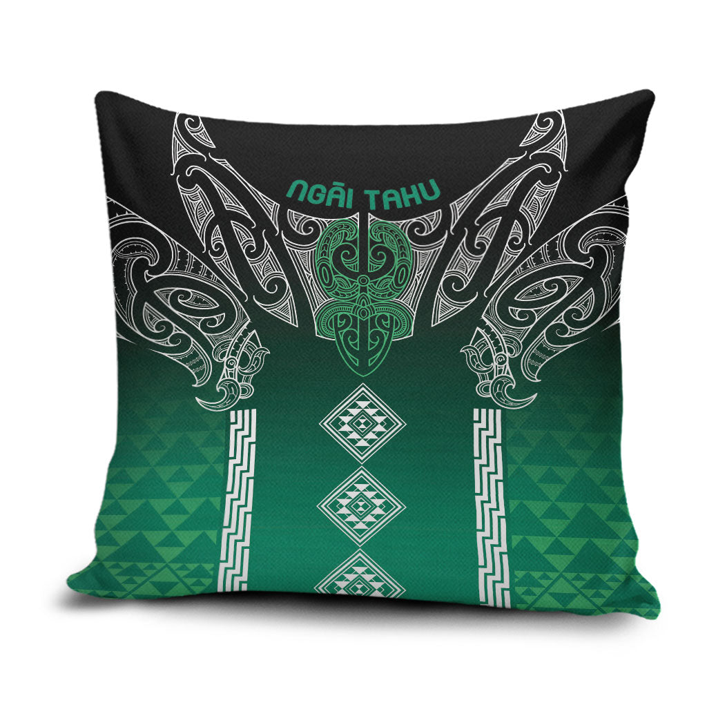 Aotearoa Maori Iwi Heritage Pillow Cover Ngai Tahu Pounamu Green LT7 Jade Green - Polynesian Pride
