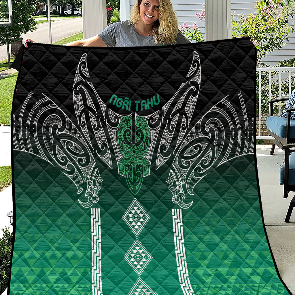Aotearoa Maori Iwi Heritage Quilt Ngai Tahu Pounamu Green LT7 Jade Green - Polynesian Pride