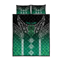 Aotearoa Maori Iwi Heritage Quilt Bed Set Ngai Tahu Pounamu Green LT7 - Polynesian Pride