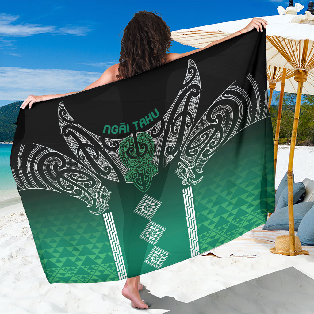 Aotearoa Maori Iwi Heritage Sarong Ngai Tahu Pounamu Green LT7 One Size 44 x 66 inches Jade Green - Polynesian Pride