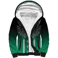 Aotearoa Maori Iwi Heritage Sherpa Hoodie Ngai Tahu Pounamu Green LT7 Unisex Jade Green - Polynesian Pride