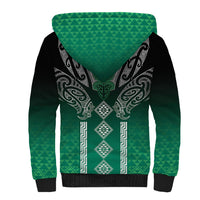 Aotearoa Maori Iwi Heritage Sherpa Hoodie Ngai Tahu Pounamu Green LT7 - Polynesian Pride