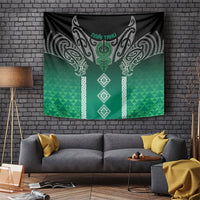 Aotearoa Maori Iwi Heritage Tapestry Ngai Tahu Pounamu Green LT7 Jade Green - Polynesian Pride