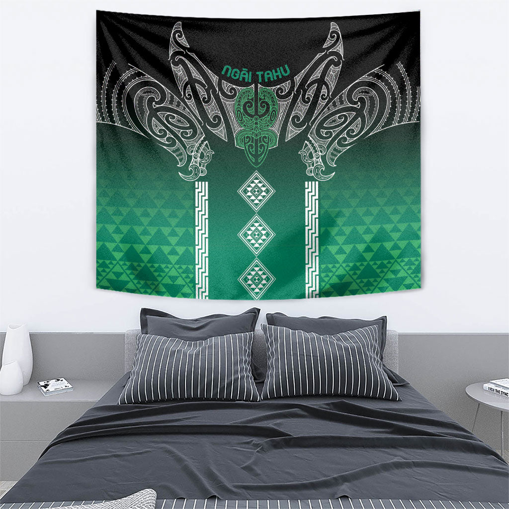 Aotearoa Maori Iwi Heritage Tapestry Ngai Tahu Pounamu Green LT7 - Polynesian Pride
