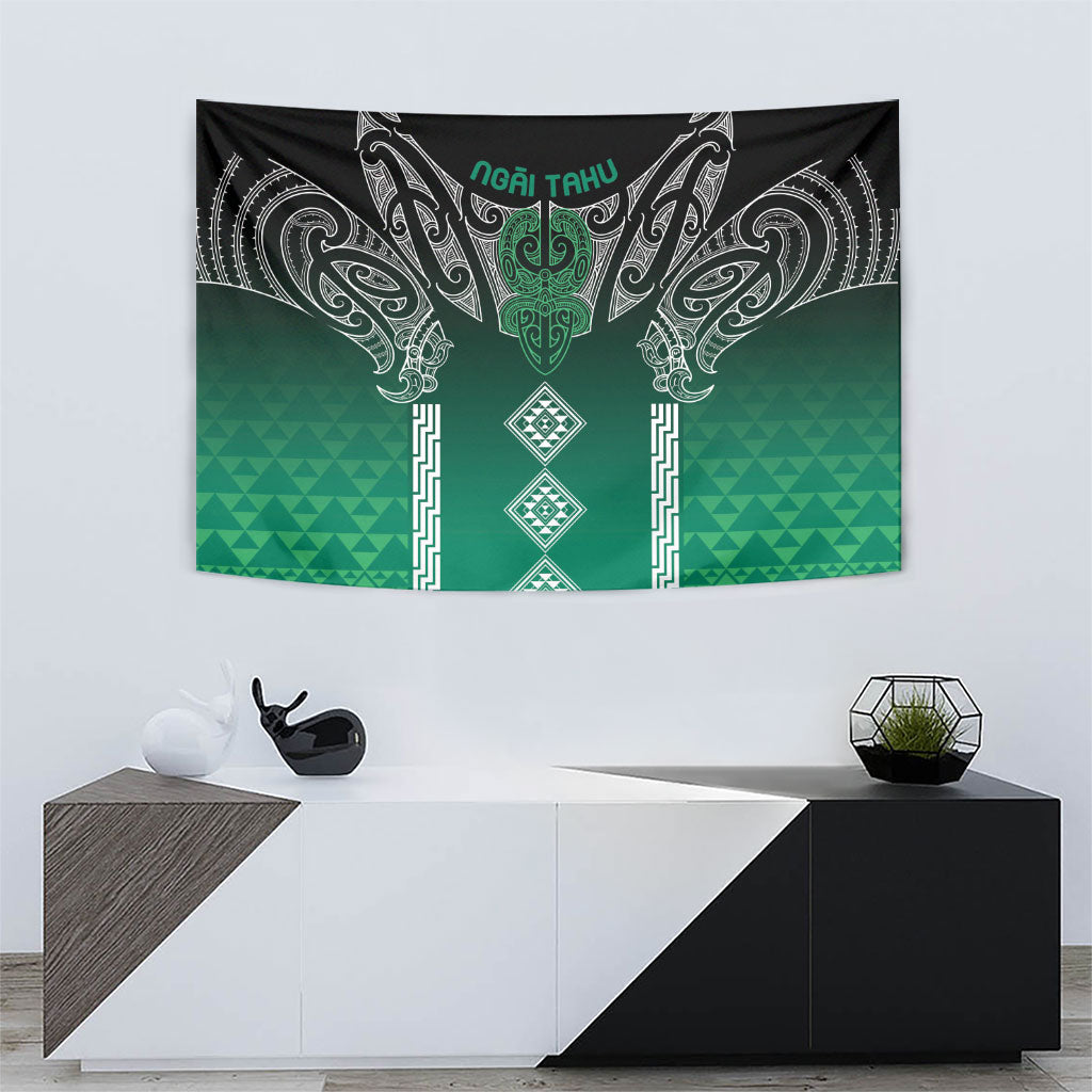 Aotearoa Maori Iwi Heritage Tapestry Ngai Tahu Pounamu Green LT7 - Polynesian Pride