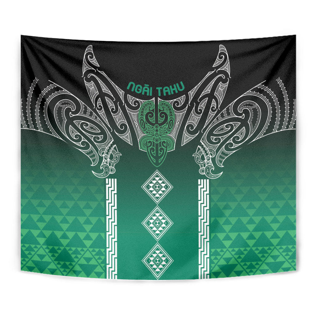 Aotearoa Maori Iwi Heritage Tapestry Ngai Tahu Pounamu Green LT7 - Polynesian Pride