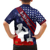 Pearl Harbor Remembrance Day Family Matching Summer Maxi Dress and Hawaiian Shirt Poppy Mix Style LT7 - Polynesian Pride