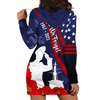 Pearl Harbor Remembrance Day Hoodie Dress Poppy Mix Style LT7 - Polynesian Pride