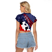 Pearl Harbor Remembrance Day Raglan Cropped T Shirt Poppy Mix Style LT7 - Polynesian Pride