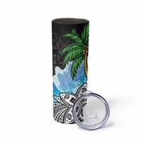 Tropical Christmas Polynesian Skinny Tumbler Funny Surfing Pineapple LT7 - Polynesian Pride