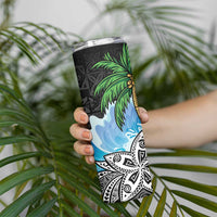 Tropical Christmas Polynesian Skinny Tumbler Funny Surfing Pineapple LT7 - Polynesian Pride