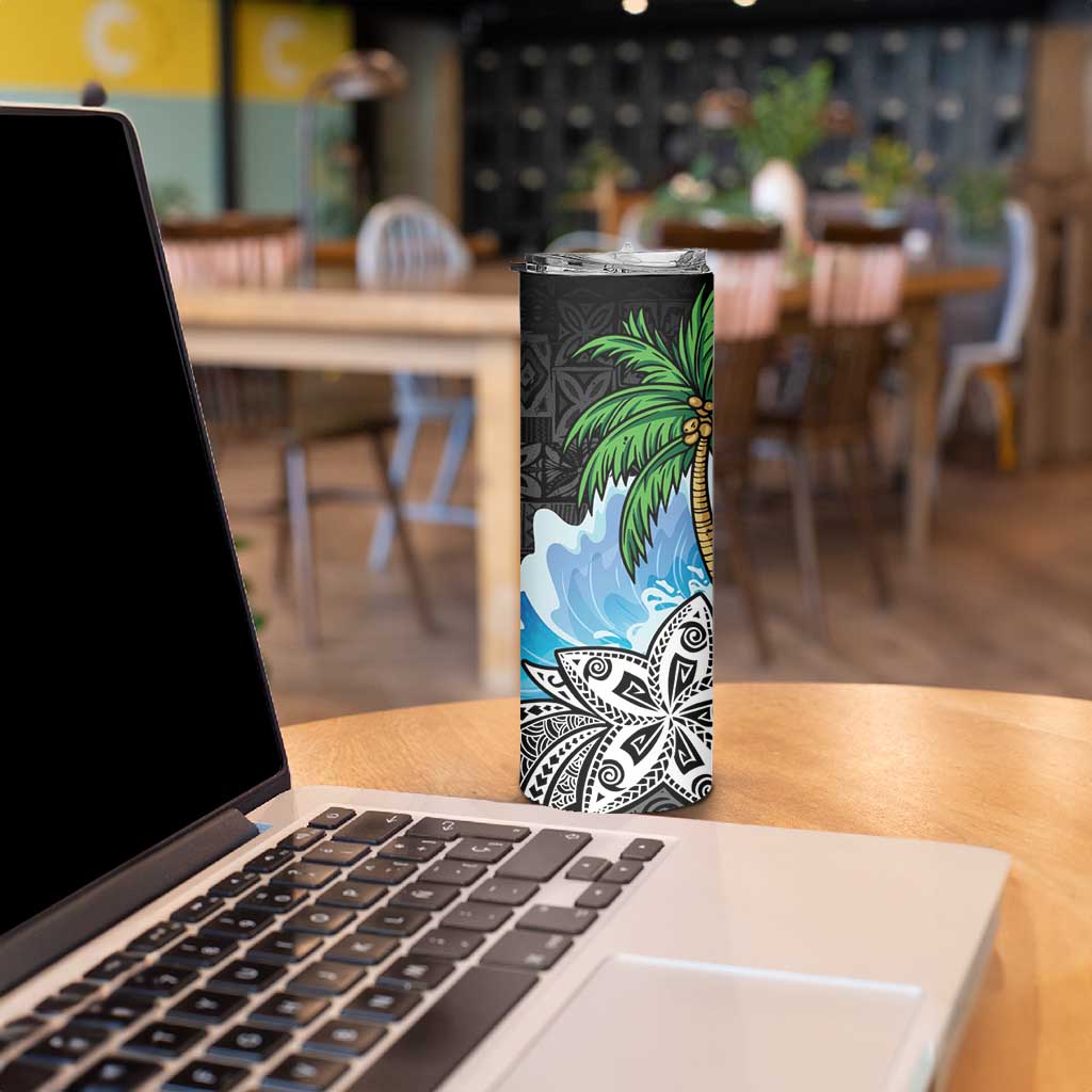 Tropical Christmas Polynesian Skinny Tumbler Funny Surfing Pineapple LT7 - Polynesian Pride