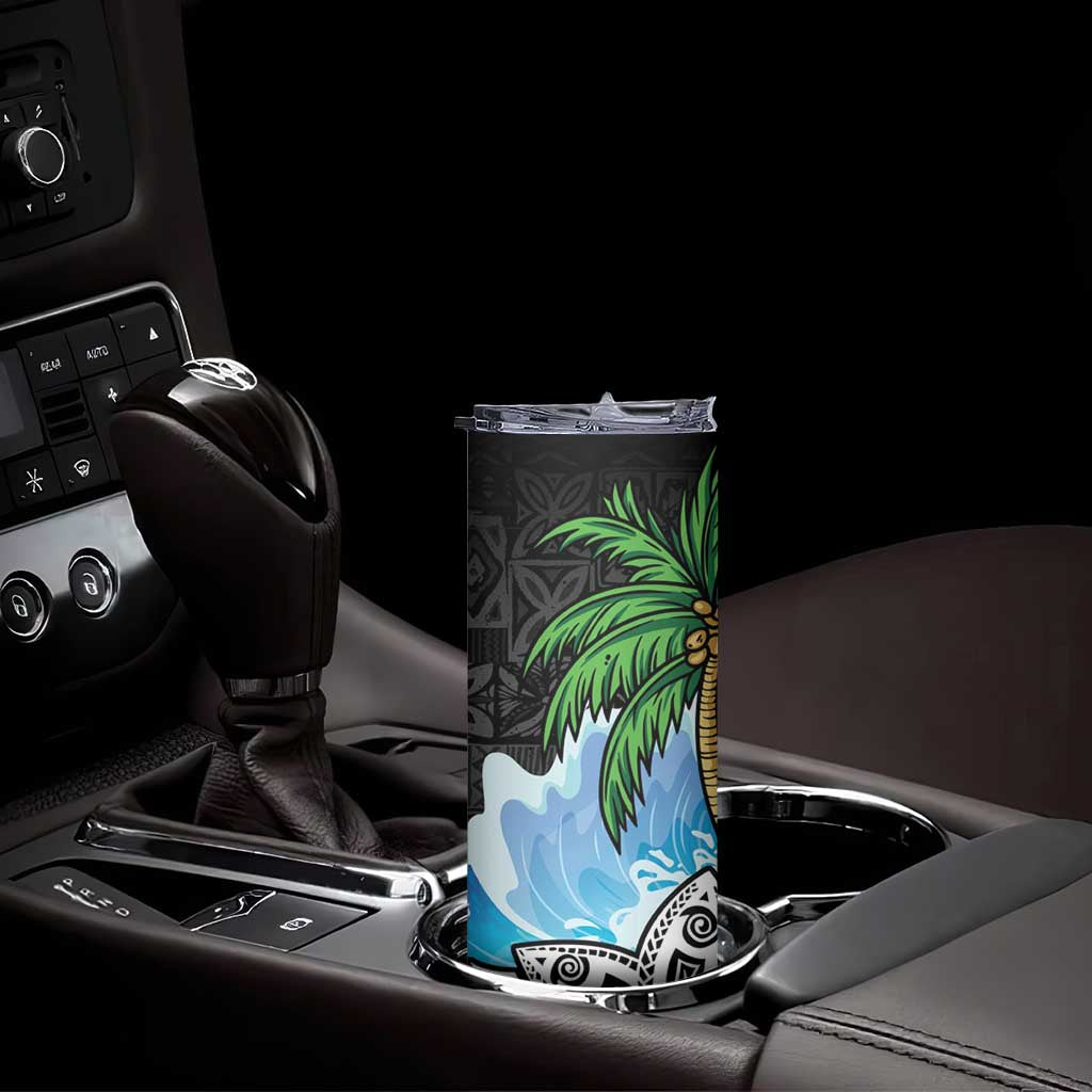 Tropical Christmas Polynesian Skinny Tumbler Funny Surfing Pineapple LT7 - Polynesian Pride