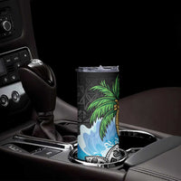 Tropical Christmas Polynesian Skinny Tumbler Funny Surfing Pineapple LT7 - Polynesian Pride