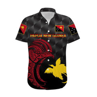 (Custom Personalised) Papua New Guinea Barramundis Cricket Hawaiian Shirt Birds Of Paradise Paradisaea Raggiana Original - Black LT8 - Polynesian Pride