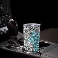 Turquoise Traditional Polynesian Tribal Tattoo Retro Tumbler Cup